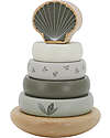 Label Label FSC Wooden Stackable Ring Tower - Olive - 12+ m Wooden Stacking Toys