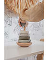 Label Label FSC Wooden Stackable Ring Tower - Olive - 12+ m Wooden Stacking Toys