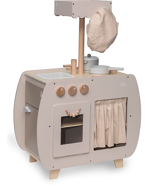 Label Label FSC Wooden Toy Bistro Kitchen - Beige - 12+ m Toy Kitchens