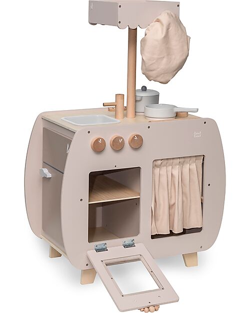 Label Label FSC Wooden Toy Bistro Kitchen - Beige - 12+ m Toy Kitchens
