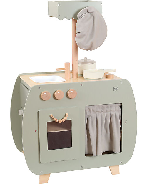 Label Label FSC Wooden Toy Bistro Kitchen - Olive - 12+ m Toy Kitchens