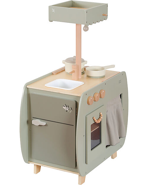 Label Label FSC Wooden Toy Bistro Kitchen - Olive - 12+ m Toy Kitchens