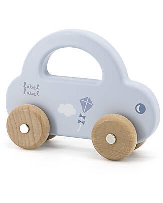 Label Label FSC Wooden Toy Car - Light Blue - 18+ m Wooden Toy Cars, Trains & Trucks