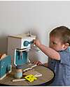 Label Label FSC Wooden Toy Coffee Machine - Green - 3+ years Toy Kitchens