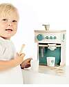 Label Label FSC Wooden Toy Coffee Machine - Green - 3+ years Toy Kitchens