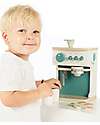 Label Label FSC Wooden Toy Coffee Machine - Green - 3+ years Toy Kitchens