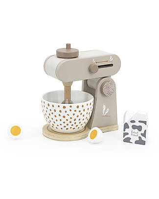 Label Label FSC Wooden Toy Planetary Mixer - Beige - 3+ years Toy Kitchens