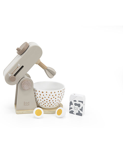 Label Label FSC Wooden Toy Planetary Mixer - Beige - 3+ years Toy Kitchens