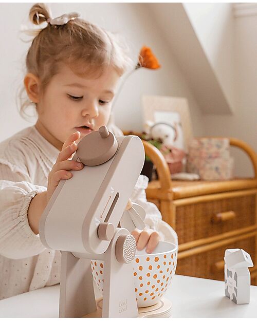 Label Label FSC Wooden Toy Planetary Mixer - Beige - 3+ years Toy Kitchens