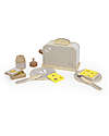 Label Label FSC Wooden Toy Toaster with Accessories - Beige - 12+ m Toy Kitchens