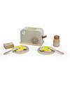 Label Label FSC Wooden Toy Toaster with Accessories - Beige - 12+ m Toy Kitchens