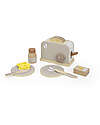 Label Label FSC Wooden Toy Toaster with Accessories - Beige - 12+ m Toy Kitchens