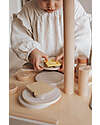 Label Label FSC Wooden Toy Toaster with Accessories - Beige - 12+ m Toy Kitchens