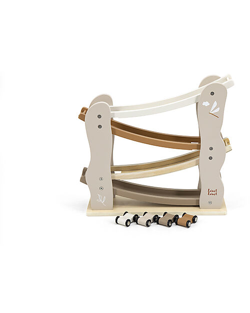 Label Label FSC Wooden Toy Track - Beige - 18+ m Wooden Toy Cars, Trains & Trucks