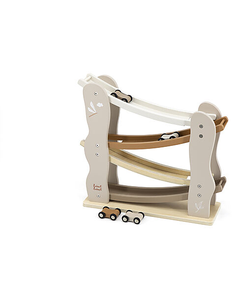 Label Label FSC Wooden Toy Track - Beige - 18+ m Wooden Toy Cars, Trains & Trucks