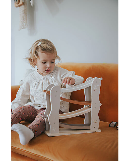 Label Label FSC Wooden Toy Track - Beige - 18+ m Wooden Toy Cars, Trains & Trucks