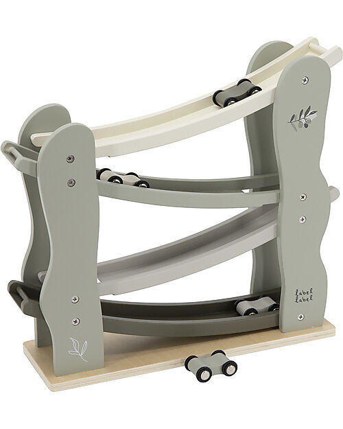 Label Label FSC Wooden Toy Track - Olive - 18+ m Wooden Toy Cars, Trains & Trucks