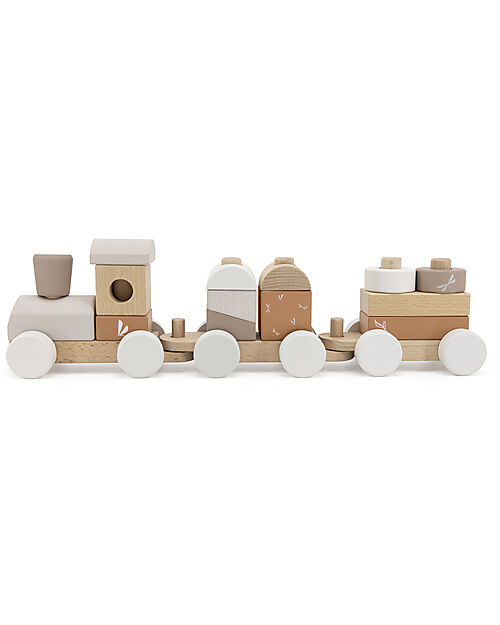 Label Label FSC Wooden Toy Train - Beige - 18+ m Wooden Toy Cars, Trains & Trucks