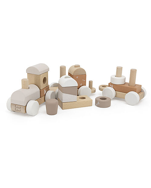 Label Label FSC Wooden Toy Train - Beige - 18+ m Wooden Toy Cars, Trains & Trucks