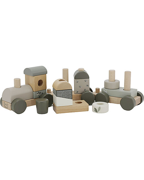 Label Label FSC Wooden Toy Train - Olive - 18+ m Wooden Toy Cars, Trains & Trucks