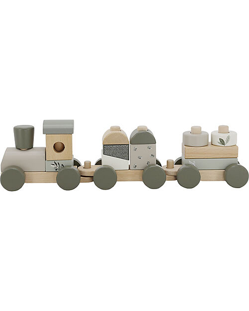Label Label FSC Wooden Toy Train - Olive - 18+ m Wooden Toy Cars, Trains & Trucks
