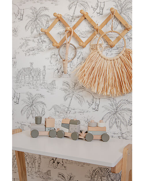 Label Label FSC Wooden Toy Train - Olive - 18+ m Wooden Toy Cars, Trains & Trucks