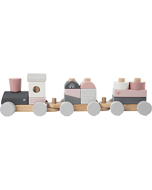 Label Label FSC Wooden Toy Train - Pink - 18+ m Wooden Toy Cars, Trains & Trucks