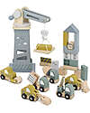 Label Label FSC Wooden Toy Yard - Beige - 18+ m Wooden Toy Cars, Trains & Trucks