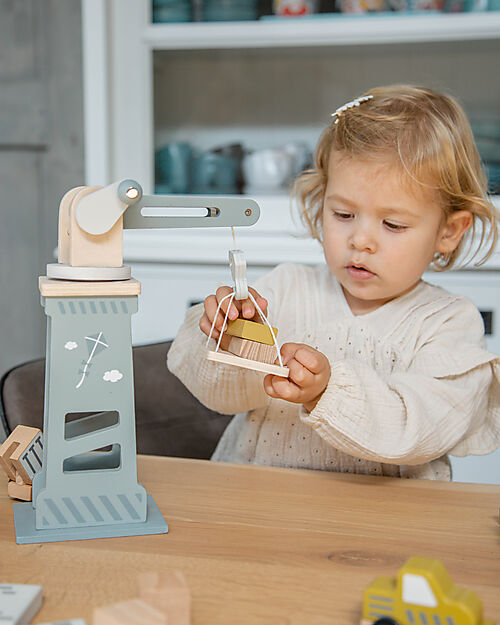 Label Label FSC Wooden Toy Yard - Beige - 18+ m Wooden Toy Cars, Trains & Trucks