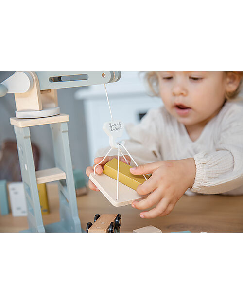 Label Label FSC Wooden Toy Yard - Beige - 18+ m Wooden Toy Cars, Trains & Trucks