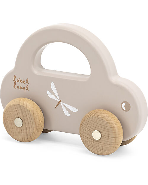 Label Label Little Wooden Toy Car - Nougat - FSC-certified Beechwood Wooden Toy Cars, Trains & Trucks