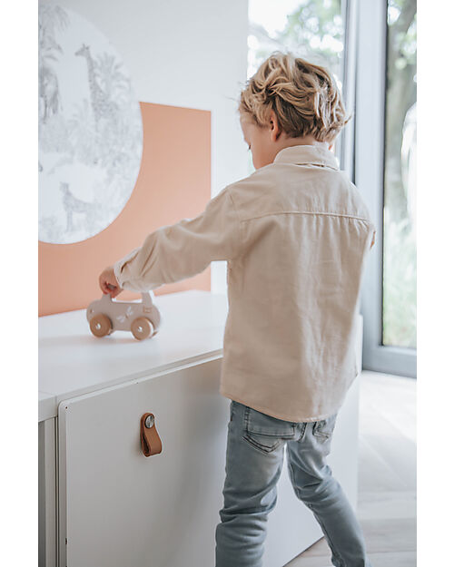 Label Label Little Wooden Toy Car - Nougat - FSC-certified Beechwood Wooden Toy Cars, Trains & Trucks