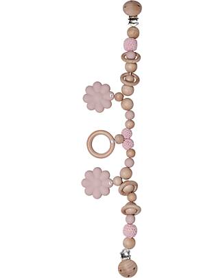 Label Label Silicone Stroller Chain - Flower - Pink Accessories