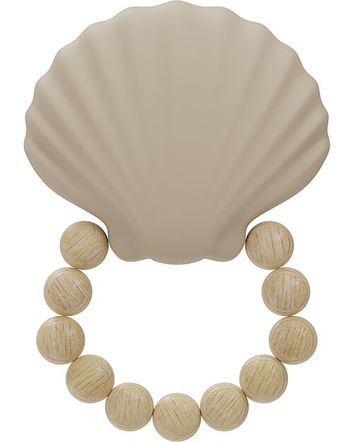 Label Label Teething Shell - Nougat - Silicone Teethers