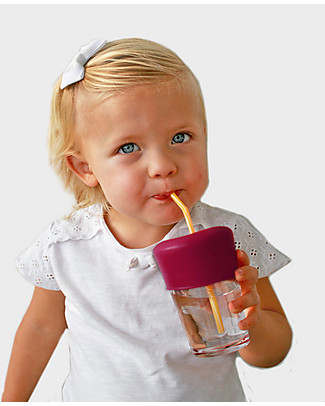 Label Label Universal Sippy Straw Cap, Set of 2 - Pink Sippy Cups