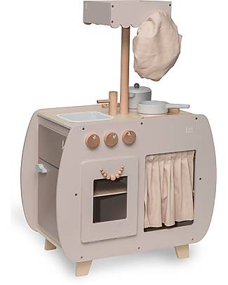 Label Label Wooden Bistro Kitchen - Nougat - FSC-certified Beechwood Toy Kitchens