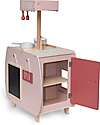 Label Label Wooden Bistro Kitchen - Pink - FSC-certified Beechwood Toy Kitchens