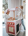 Label Label Wooden Bistro Kitchen - Pink - FSC-certified Beechwood Toy Kitchens
