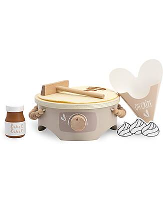 Label Label Wooden Crepe Maker Set - Nougat - FSC-certified Beechwood Toy Kitchens