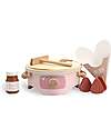 Label Label Wooden Crepe Maker Set - Pink - FSC-certified Beechwood Toy Kitchens