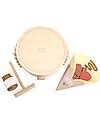 Label Label Wooden Crepe Maker Set - Pink - FSC-certified Beechwood Toy Kitchens