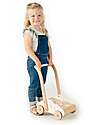 Label Label Wooden First Steps Trolley with Blocks - Pink - 12+ m Push-Toys