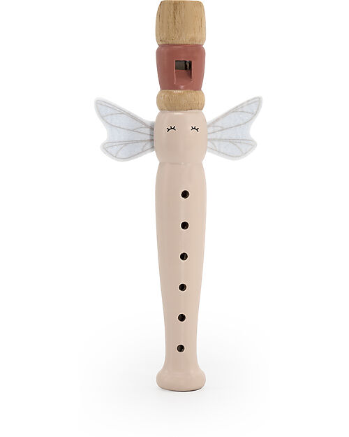 Label Label Wooden Flaute - Pink - FSC-certified Beechwood Musical Instruments