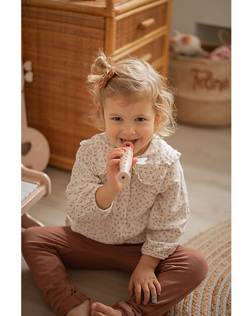 Label Label Wooden Flaute - Pink - FSC-certified Beechwood Musical Instruments