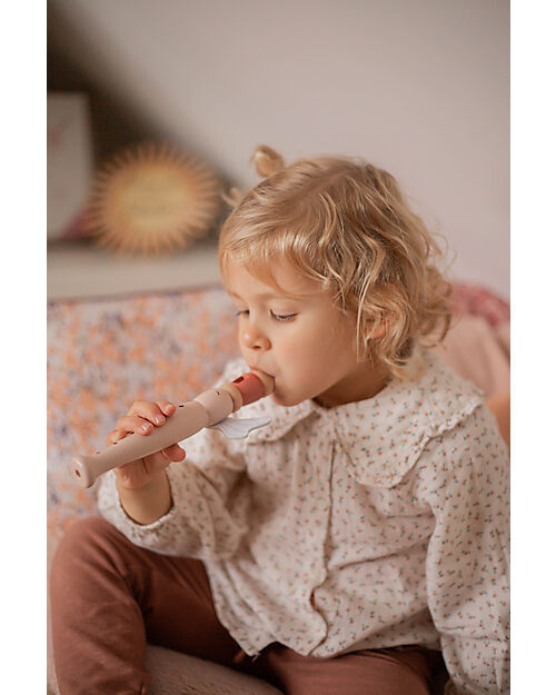 Label Label Wooden Flaute - Pink - FSC-certified Beechwood Musical Instruments