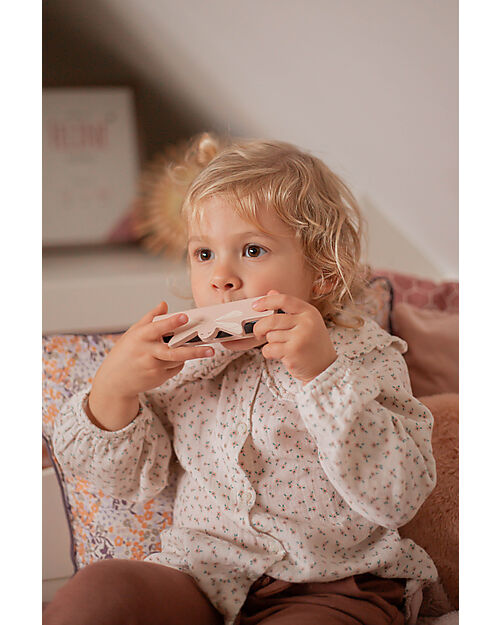 Label Label Wooden Flaute - Pink - FSC-certified Beechwood Musical Instruments