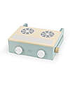 Label Label Wooden Foldable Cooker - Green - FSC-certified Beechwood Toy Kitchens