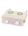 Label Label Wooden Foldable Cooker - Pink - FSC-certified Beechwood Toy Kitchens