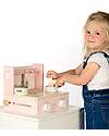 Label Label Wooden Foldable Cooker - Pink - FSC-certified Beechwood Toy Kitchens