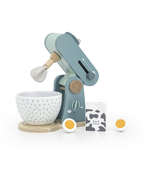 Label Label Wooden Foodprocessor - Green - FSC-certified Beechwood Toy Kitchens